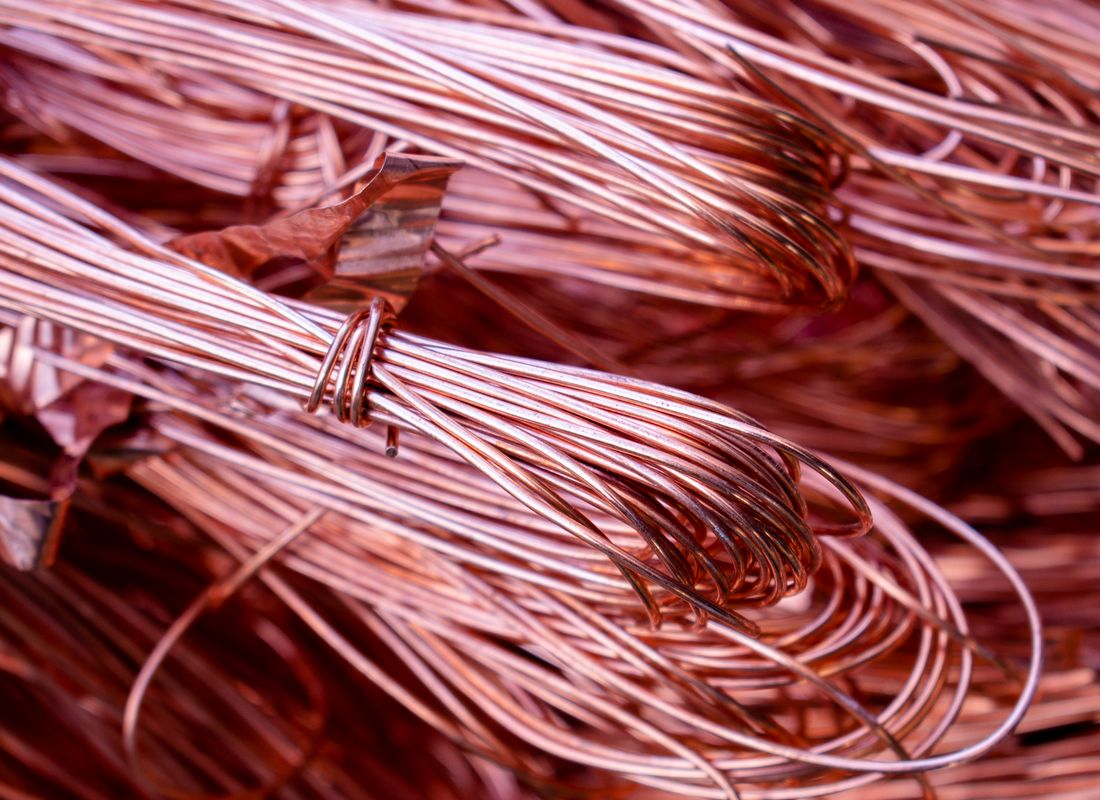 Coils of recovered copper from processed e-waste, ready to re-enter the supply chain
